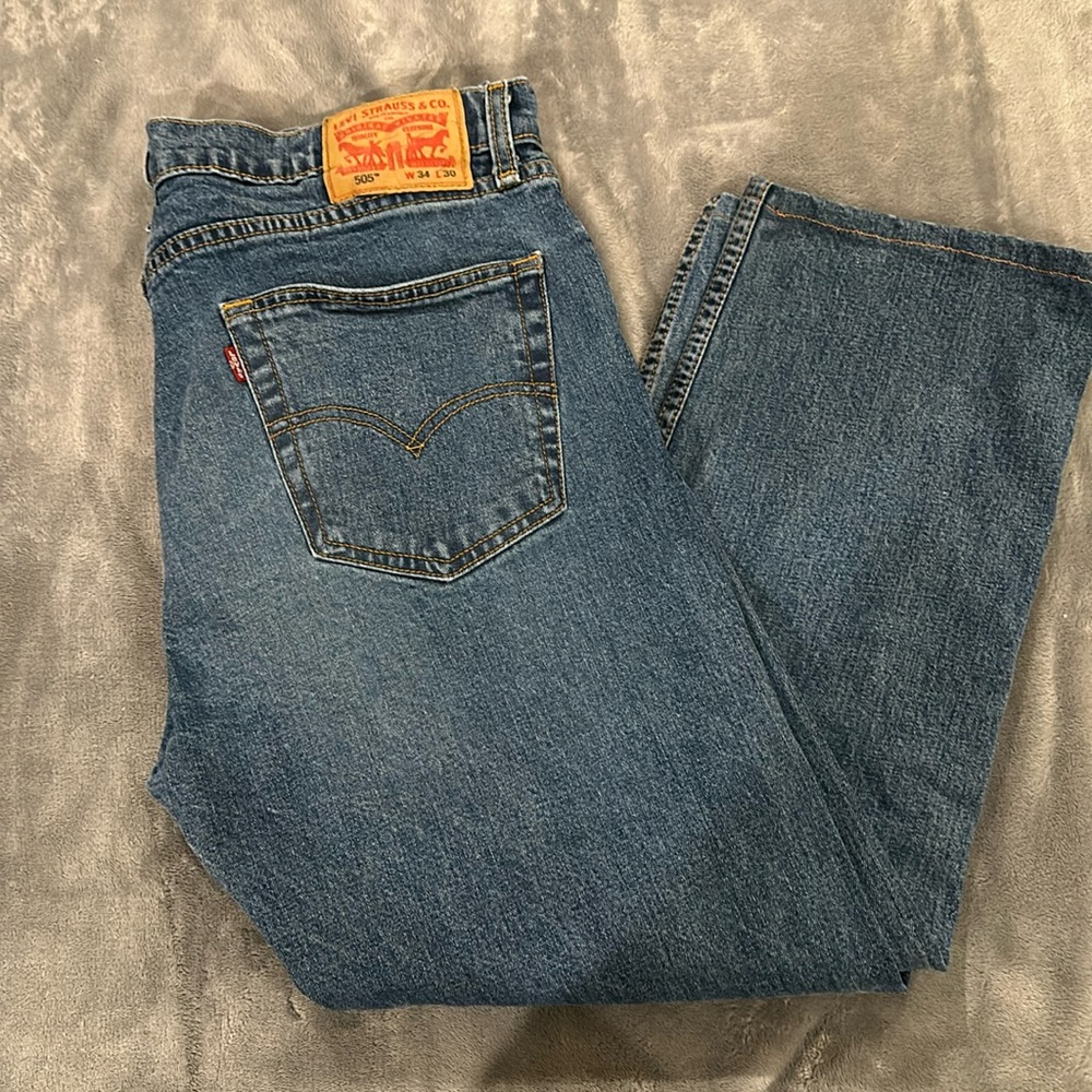 Levi’s 505 jeans, size 34 x 26